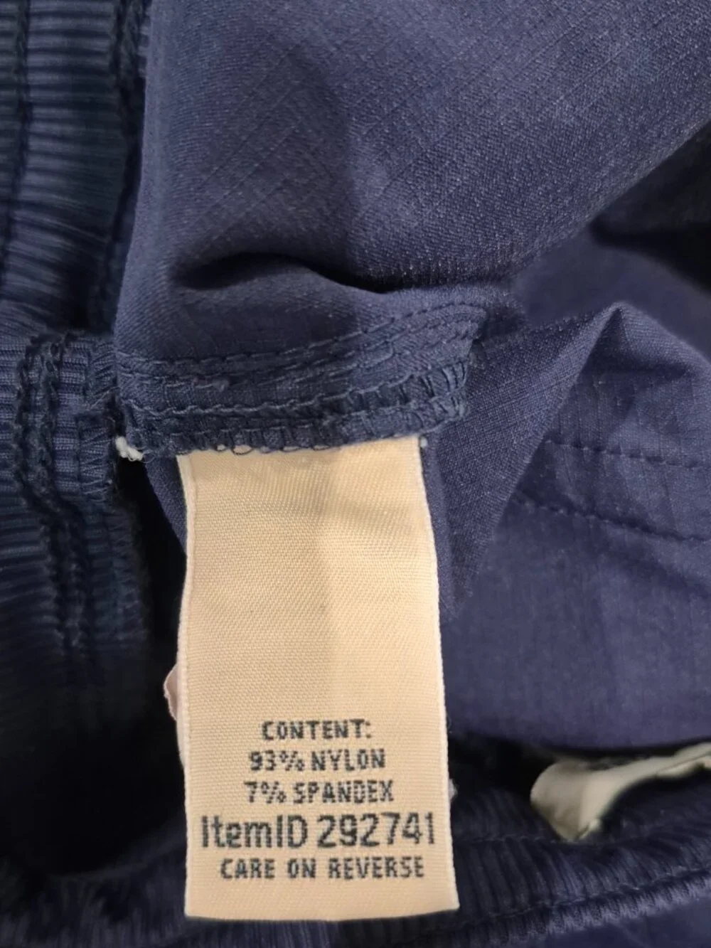 L.L.Bean Navy Cargo Utility Pants – Drawstring Lightweight Travel Pants (Size M)